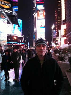 ricardo in Time Square...