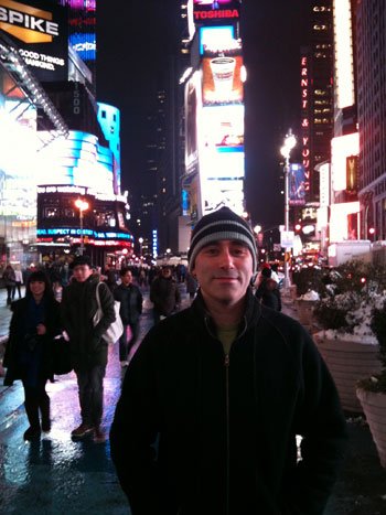 ricardo in Time Square...