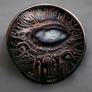 iron Eye coin from The Stone Dance of the Chameleon